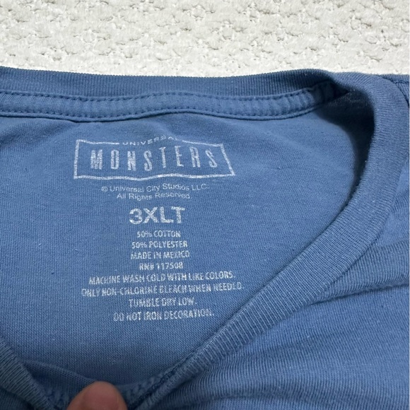 Universal Monsters The Mummy Blue T-Shirt Men’s Size 3XLT - Picture 8 of 8